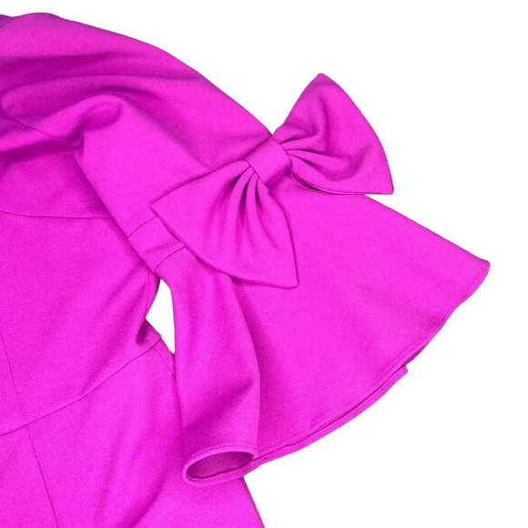 NWT Anthropologie Donna Morgan Women's 8 Pink Bell Sleeve‎ Sheath Dress - Picture 6 of 7